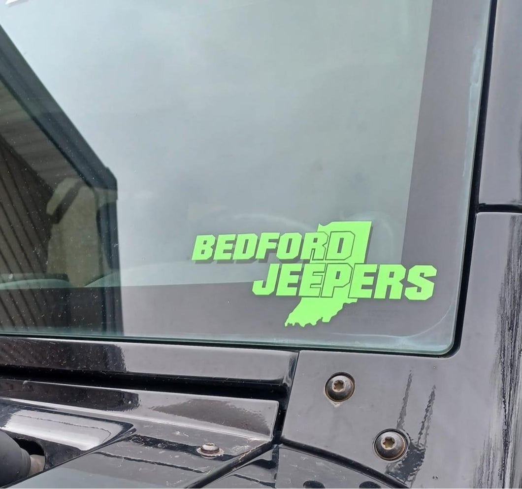 Bedford Indiana Jeepers mini banner
